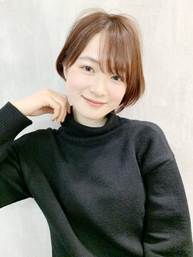 アイティー バイ アルバム 中野店(IT by ALBUM) 王道ショート_耳かけウェーブパーマフォギーベージュ_56864