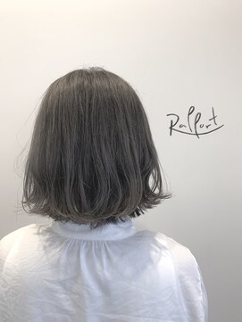 ラポール(Rapport) 切りっぱなしボブ×グレーアッシュ