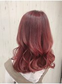京都・西院cuculehair 赤系カラー