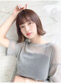 外ハネぱつっとボブ
