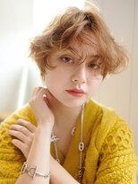 エアリーショート_グレージュカラーボブウルフ_39090