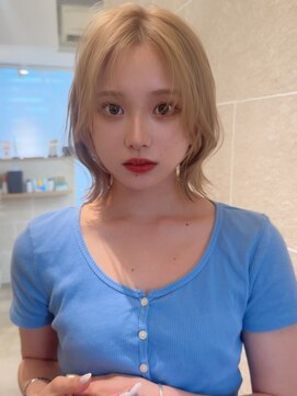 サンドシーン(sand scene) 20代30代40代丸みショートボブマッシュ前下がりレイヤー