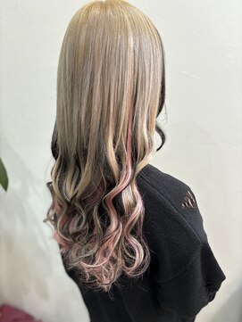 ラビス クローバー(Lovis clover) 黒髪カタログ グレーベージュ レイヤーロング