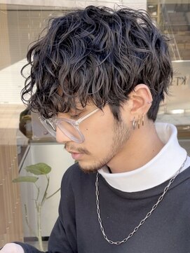 フィフス 栄(fifth) 刈り上げマッシュツーブロック波巻きスパイラルパーマ名古屋栄