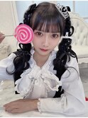 可愛い装飾品たっぷりハートツインテール*まゆ