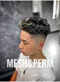 メッシュ&パーマ