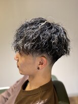 エクファフォーメン(EX-FA FOR MEN)&nbsp;ダークアッシュ/アッシュブラック/カルマパーマ/ベリーショート