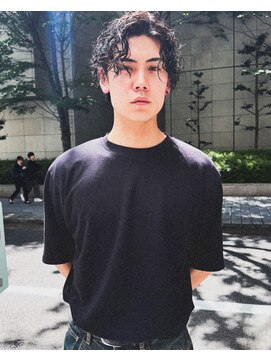 メリケンビューティーパーラー コウベ(MERICAN BEAUTY PARLOR KOBE) 【ダークアッシュ　ニュアンスパーマ】牧田じゅん