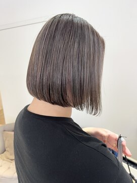 バブ バイネオリーブ(Bab by neolive) 切りっぱなしボブ　ハイライト　グレージュ
