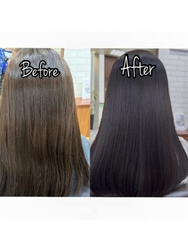 ヘアケアアンドヘアデザイン リベール(L:belle) サクラマチ/井野/艶髪/７レベルカラー☆ラベンダーブラウン