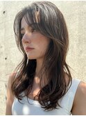 顔周りレイヤーフェイスレイヤー小顔レイヤー レイヤーカット
