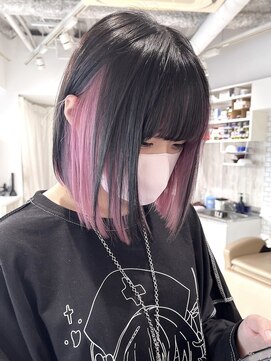 ジーナ 池袋(Zina) インナーカラー/ピンク/ピンクベージュ/ピンクカラー/池袋美容院
