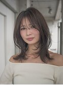 池袋HOLON /レイヤーボブ/ハッシュカット/暗髪ミディアム