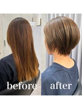 ヘアサロン ドットプラス 町田店(dot. plus) バッサリイメチェン大人ショート/ミディアムヘア/町田