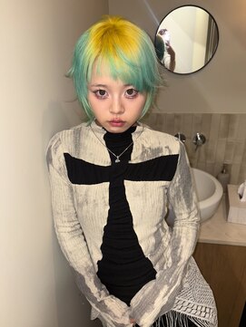 キオクエコ(KIOX eko) レイヤーウルフカット/デザインカラー