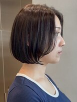 ソワネ 表参道(soigne) 表参道白髪ぼかし顔周りレイヤーくびれショートボブアッシュ40代