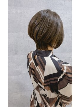 コワフュールトーリ フジグラン店(COIFFURE TORI) 大人美シルエットショート×艶ブラウン