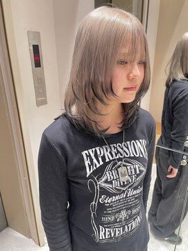 ロンドシェリ 仙台(Lond Cheri) レイヤーデザインカラーエンドカラーケアブリーチブリーチ顔周り