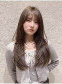レイヤー/ワンカール/グレージュ/韓国