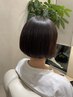 カット＋縮毛矯正リタッチ(４センチ以内)