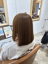アンジュール(UNJOUR.)&nbsp;髪質改善縮毛矯正ミディアムベージュブリーチなしカラー