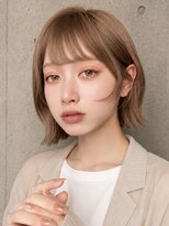 ナミ ギンザ(NAMI ginza)&nbsp;大人ボブ銀座レイヤーカット有楽町ミディアムボブベージュ