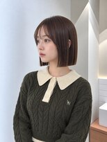フォト 新宿三丁目(foto) 髪質改善縮毛矯正地毛風ストレート切りっぱなしボブ