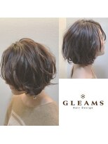 グリームス ヘアデザイン(GLEAMS Hair Design)&nbsp;ベイクドヌーディーボブ×抜け感ハイライト★チーフ山本