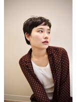 ピズム(PISM) フレンチマッシュ小顔セシルカット/ダークアッシュ/ベビーバング