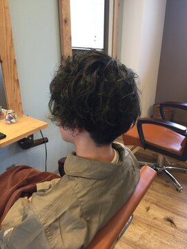 アンプヘア(amphair) 片側フェードアシメ