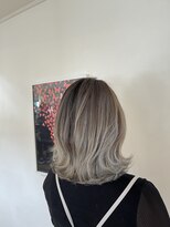 ギャラクシー ヘアードレッサーズ(galaxy hairdressers)&nbsp;バレイヤージュ×シルバーグレー
