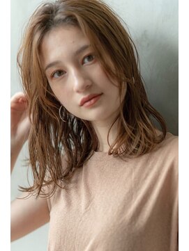 オースティン 流山おおたかの森(AUSTIN) 大人かわいい前髪セシルカットココアブラウンフリンジウェーブ