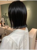 saraju ヒラノ 切りっぱなしミディアムボブ