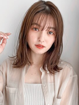 リヤン 表参道(lyann) こなれミディ大人可愛い似合わせカットホワイトグレージュ