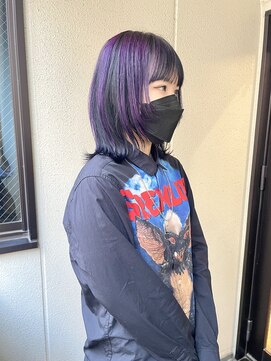 ノブレス(NOBLESSE) ウルフカット/ローライトカラー