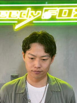 グリーディーフォックス 三軒茶屋(GreedyFOX) 波巻き/マッシュパーマ/ウルフ/ハイライト<理容室>三軒茶屋