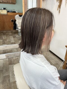 クート アンド シー 東川口(kuto and C) 外ハネボブ×コントラストハイライト　　　東川口