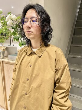フェンヘアーアイス 中目黒(Fen.hair ici) ビジネスカジュアルソフトスパイラルパーマ/メンズミディアム