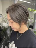 *After→Before*右スワイプ【白髪ぼかしベージュ】[30代40代50代