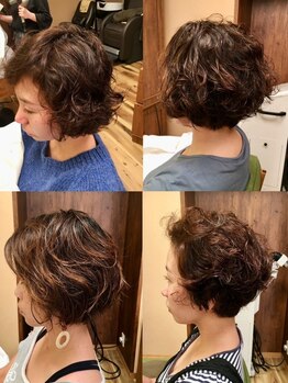 ピッカヘアーデザイン(PICKA hair-design)の写真/【癖毛を活かすカット】 ペタッとなるので縮毛矯正をしたくない方にオススメです☆