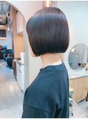地毛風カラー/ナチュラルレイヤーカット/ショートボブ[船橋]