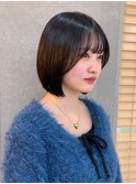 ◇ボブ 縮毛矯正 顔周りカット 表参道 髪質改善