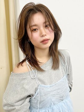 ノウハウ タニマチ(KNOWHOW tanimachi) レイヤーカット◎プチウルフ/ニュアンス前髪/ベージュカラー