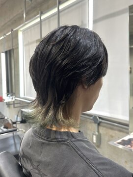 ラック(LUCK) ダークアッシュ/アッシュブラック/カルマパーマ/ベリーショート