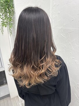 プライズ 表参道原宿店(prize) ミルクティーベージュグラデーションカラー