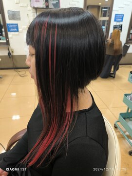 ヘアーズ ベリー 小林店(hairs BERRY) インナーレッド