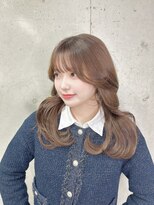 ジゼル 中津大分(GiseL)&nbsp;透明感ブラウン　レイヤーカット顔まわりカットトリートメント