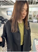 前髪なし顔周りレイヤー
