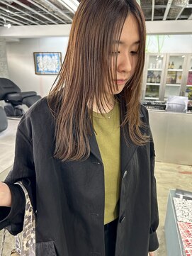 メゾンアトリエ(MaisonAtelier) 前髪なし顔周りレイヤー