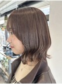 顔まわりレイヤー×ニュアンスグレージュカラー◇